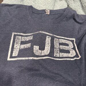 FJB Tshirt Navy and white with Flag Size XL Box 7